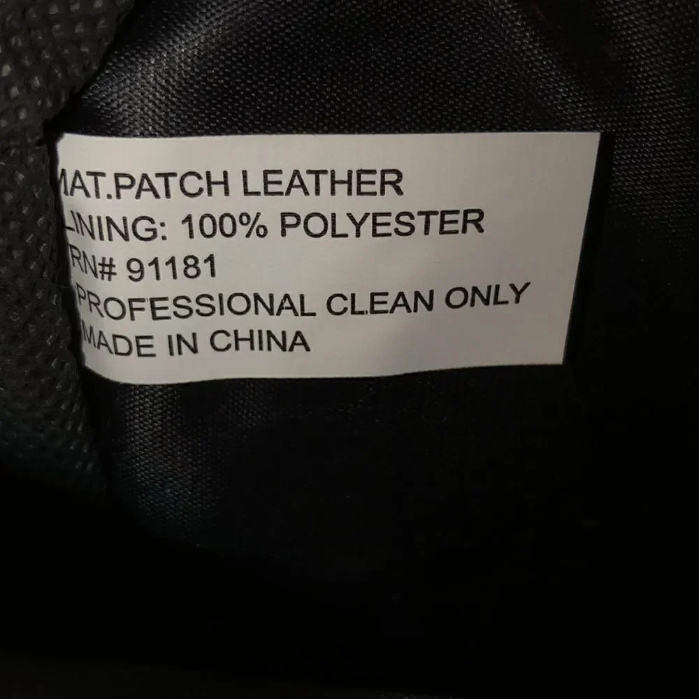 Patch Black Leather Small Zip Wallet